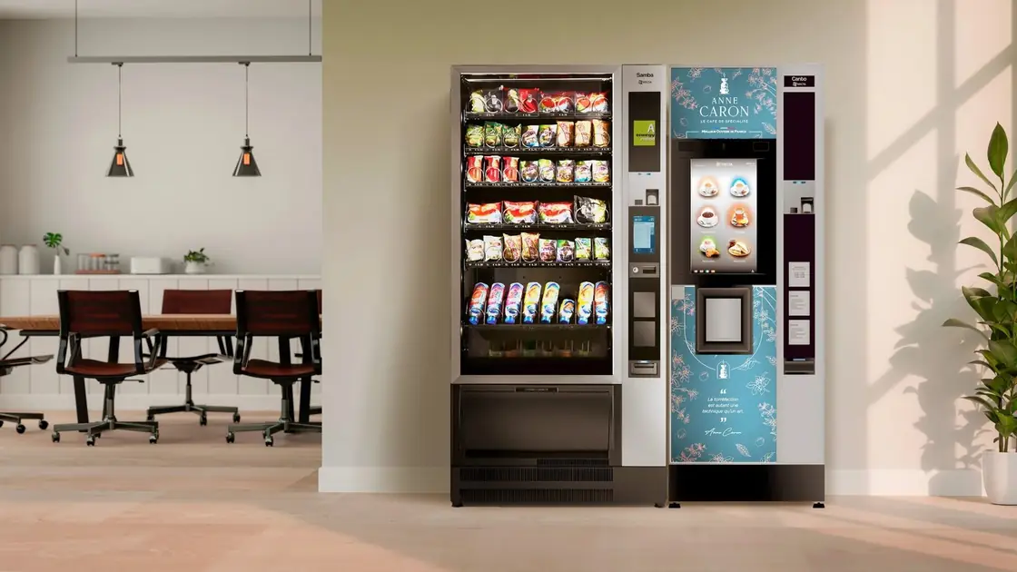 Distributeurs automatiques GLS Vending installés dans une entreprise